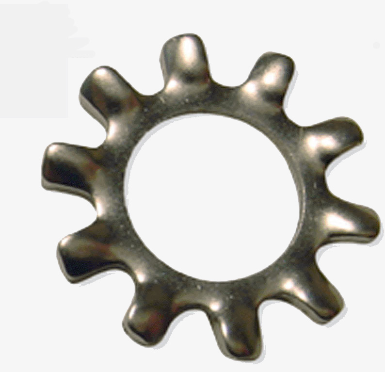 LOCK WASHER 1/4" EXTERNAL TOOTH ZINC